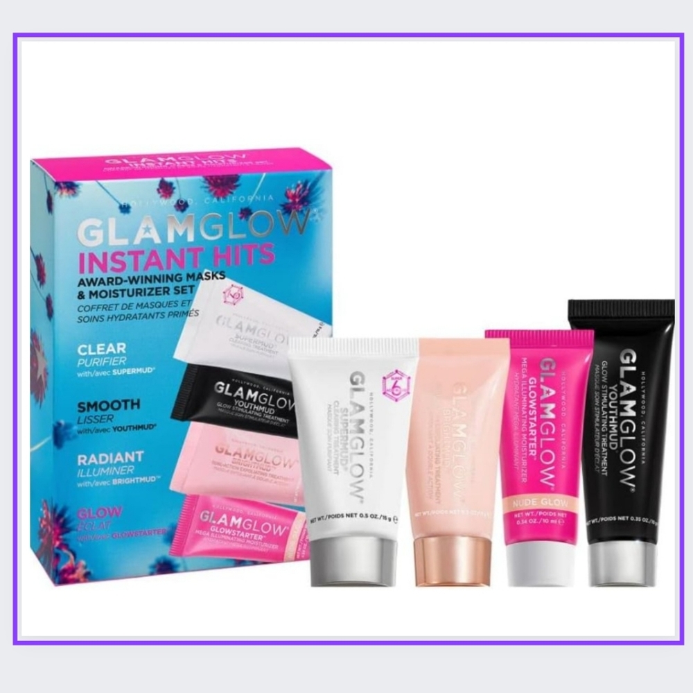 🔥NIB / GLAMGLOW INSTANT HITS 4-ITEMS